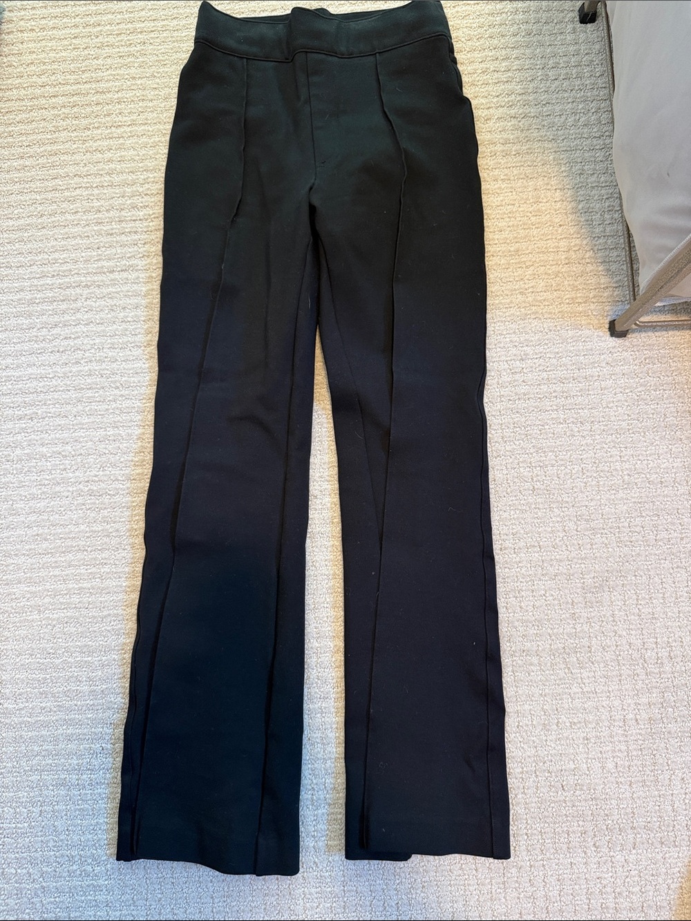 SPANX Black Wide Leg Pull-On Flares